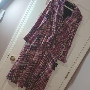 Maison Tara Long Sleeve Dress Size 12 With Pockets NWT